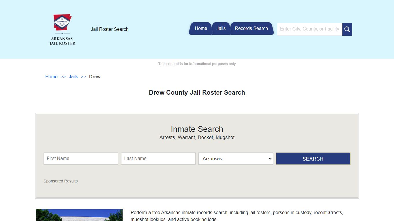 Drew County Jail Roster Search