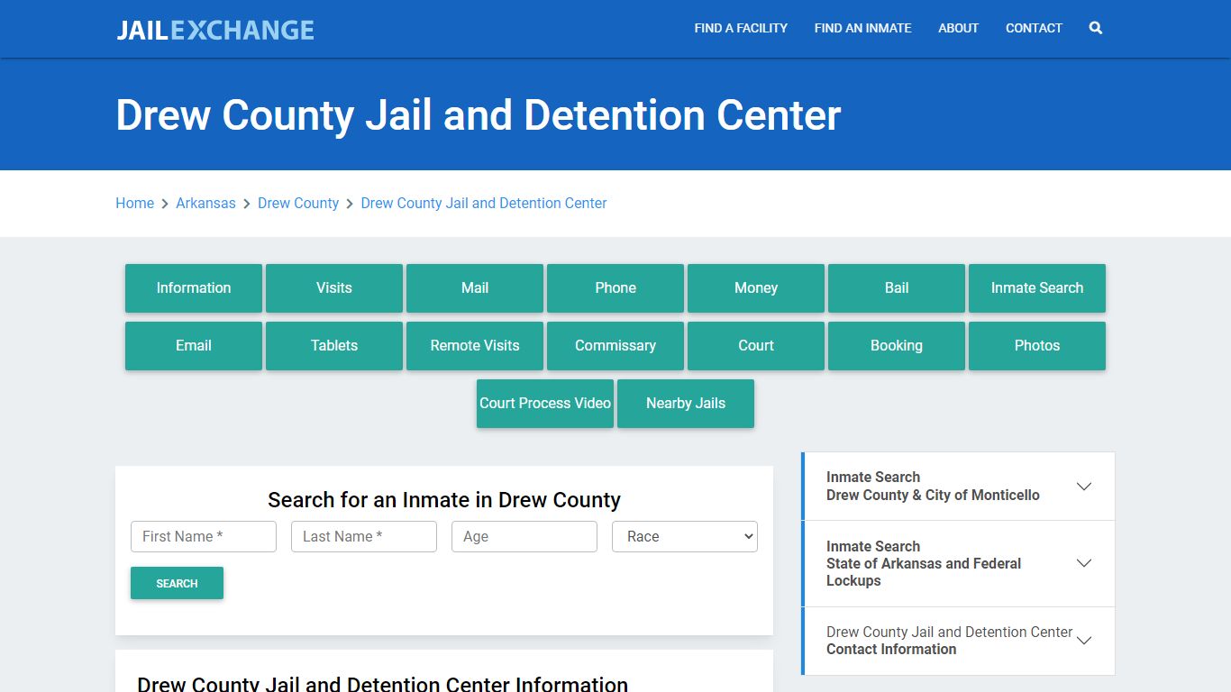 Drew County Jail and Detention Center - Jail Exchange