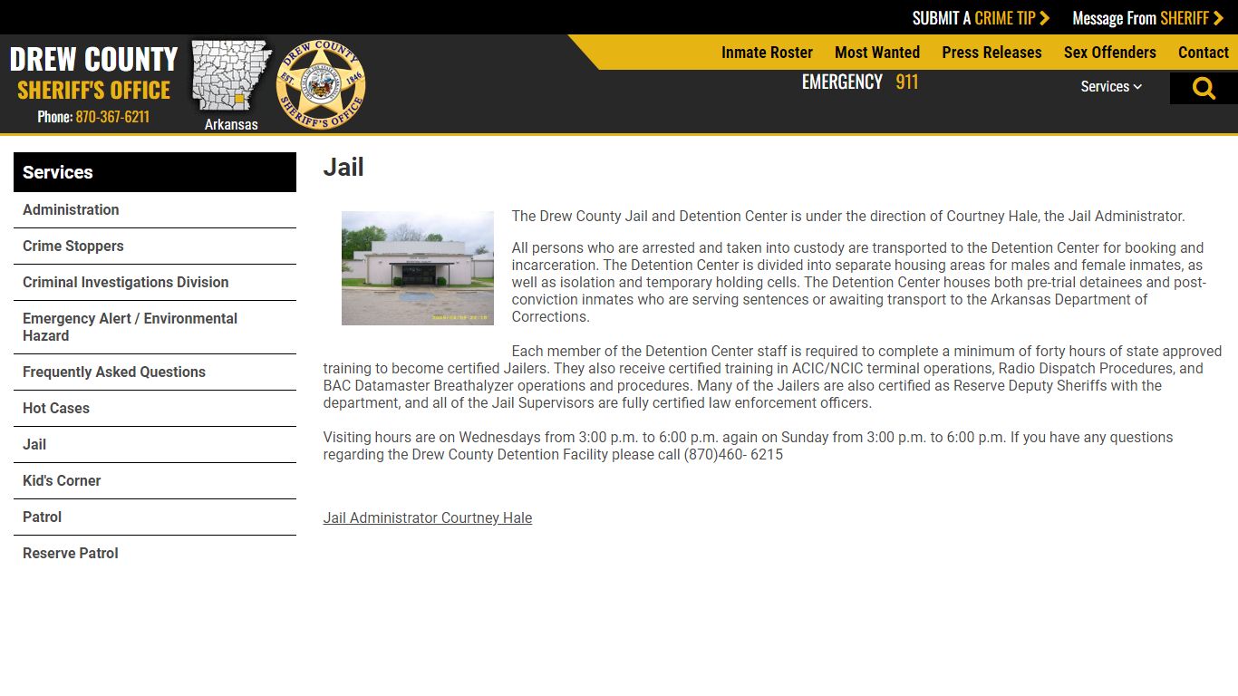 Jail - Drew County Sheriff AR